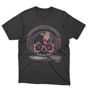 Death Music Skull Graphic Tees