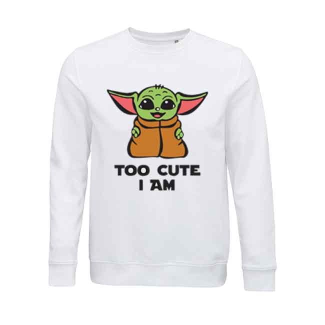 Too Cute I Am Baby Yoda Design