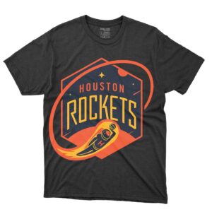 Houston Rockets Space Black Design Tees