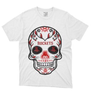 Houston Rockets Skull Design Tees