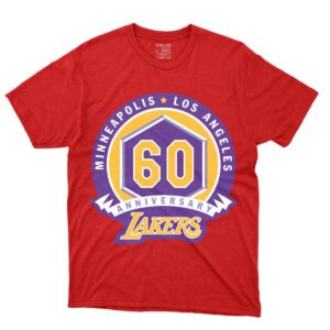 Minneapolis Los Angeles Lakers 60th Anniversary Tees