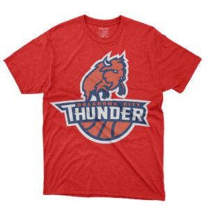 Oklahoma City Thunder Bison Logo Tees