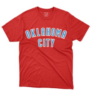 Oklahoma City Thunder Text Design Tees