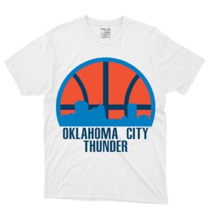 Oklahoma City Thunder Basketball Design Tees