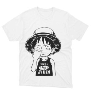 One Piece Monkey D. Luffy Pick Nose Tees