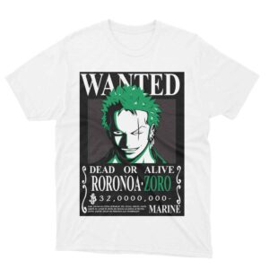 One Piece Ronoroa Zoro Wanted Poster Tees