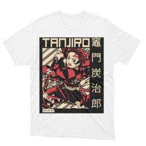 Kamado Tanjiro Kanji Graphic Design Tshirt
