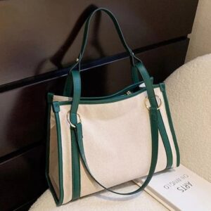 Casual Tote Bag Leather Strap