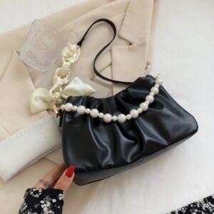Pearl Design Ribbon Party Mini Bags