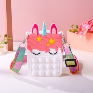 Push Pop Bubble Unicord Mini Bag – White