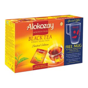 Alokozay Black Tea Bag – 100 Packets With Free Mug