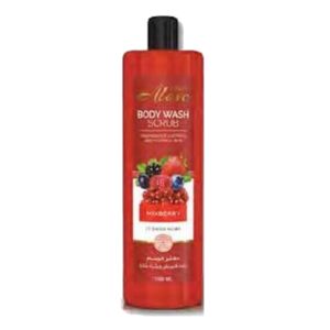 Alove Body Wash Scrub Mixberry Flavour- 1 Liter