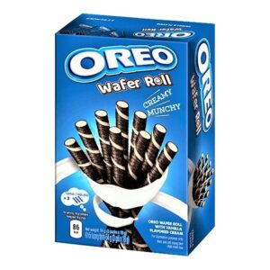 Oreo Vanilla Cream Filled Wafer Rolls Snack Biscuits – 54g