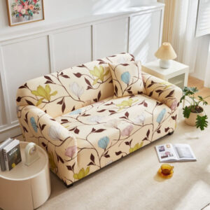 1 Seater Dust Proof Washable Sofa Cover Set With 2 Pillow