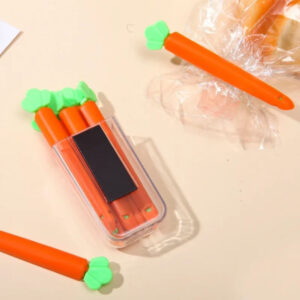 Portable Carrot Shape 5 PCS Fresh Food Keeping Food Packaging Bag Sealing